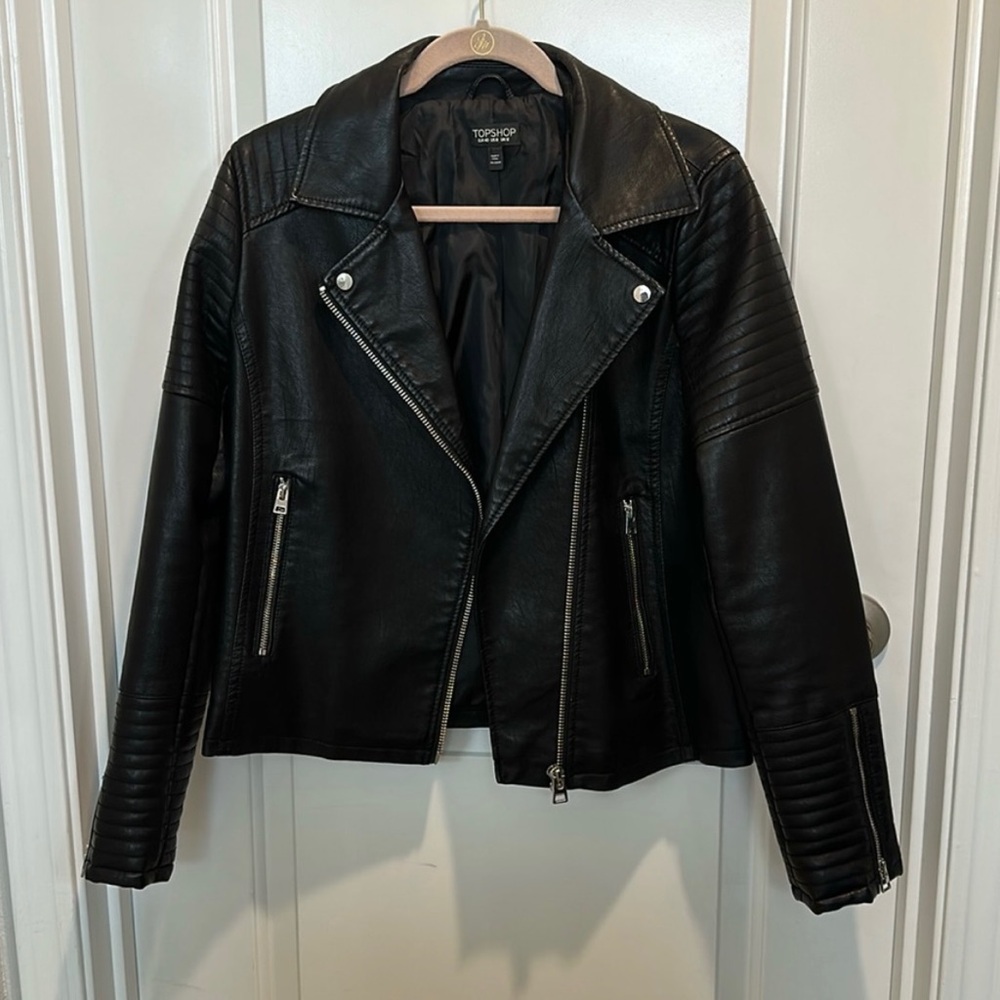 Top shop moto leather jacket